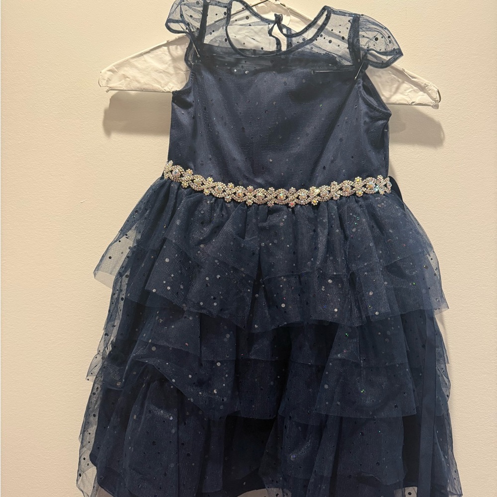 Rare Editions Navy Blue Formal Kids Dress